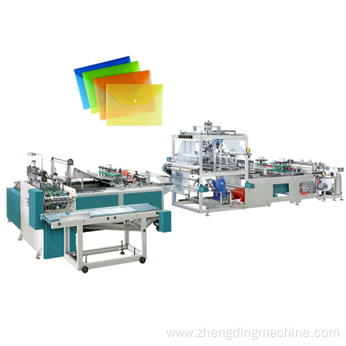 Plastic Envelope With Button Making Machine